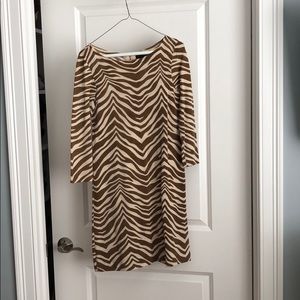 J Crew Collection Zebra Wool Dress